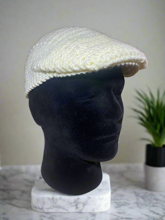 Handcrafted Crochet Kangol Type Newsboy Cap