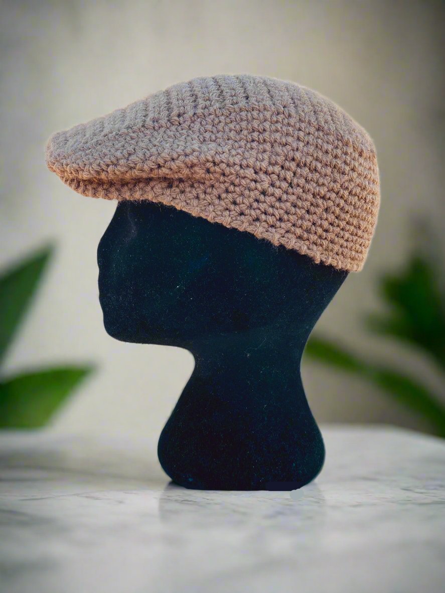 Handcrafted Crochet Kangol Type Newsboy Cap | for Children