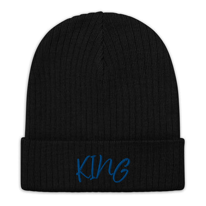 "King" Ribbed knit beanie